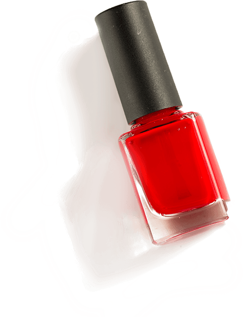Nail polish bottle decorative accent