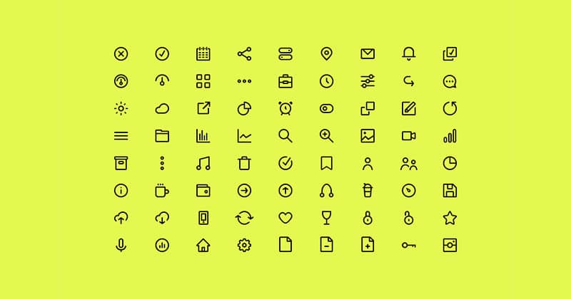 SVG multimedia icons for commercial use