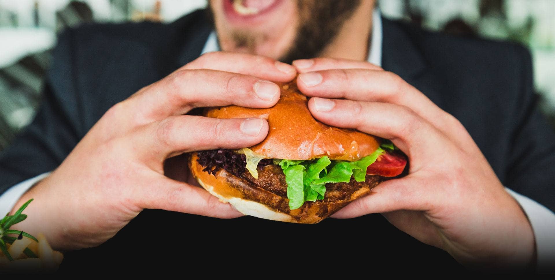 Fresh burger ingredients