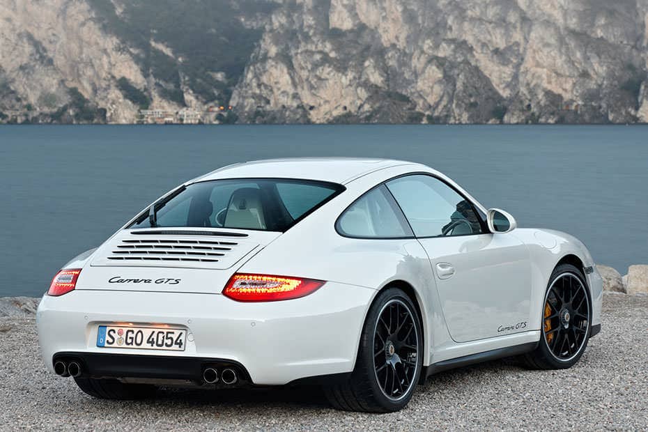 Porsche 911 GTS white exterior