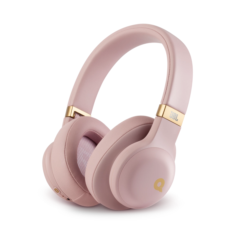 JBL E55BT Quincy Edition headphone in pink
