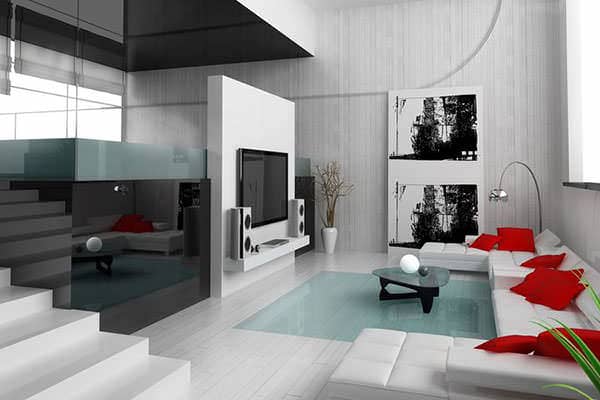 Fully furnished apartment interior