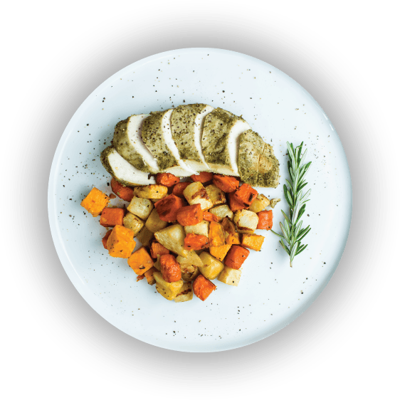 Baked Salmon with Sweet-Potatoes