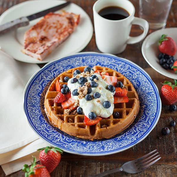 Blueberries Waffle