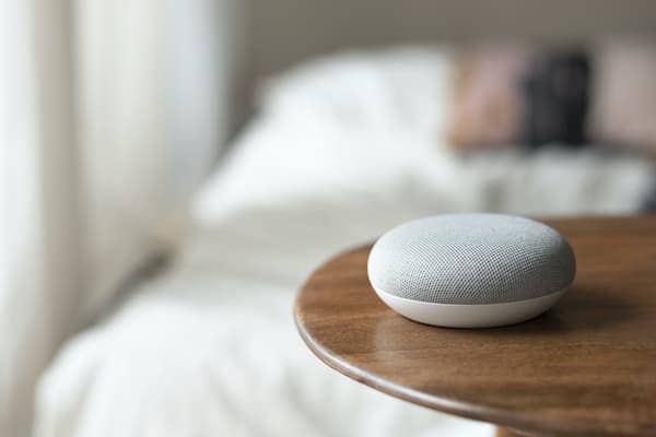 Canvas speaker in the bedroom