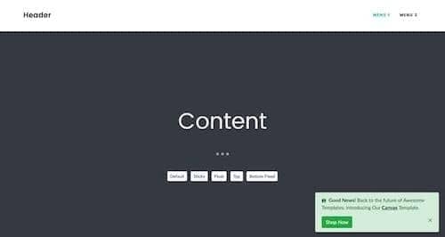 Canvas Alert Custom Width block layout preview