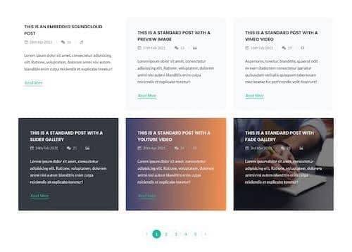 Canvas Blog Cards 2 block layout preview