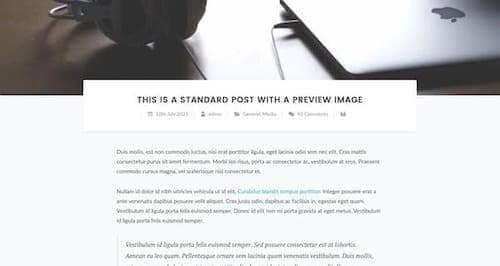 Canvas Blog Single Layout 5 block layout preview