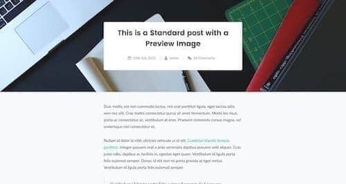 Canvas Blog Single Layout 6 block layout preview
