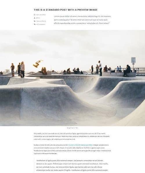 Canvas Blog Single Layout 2 block layout preview