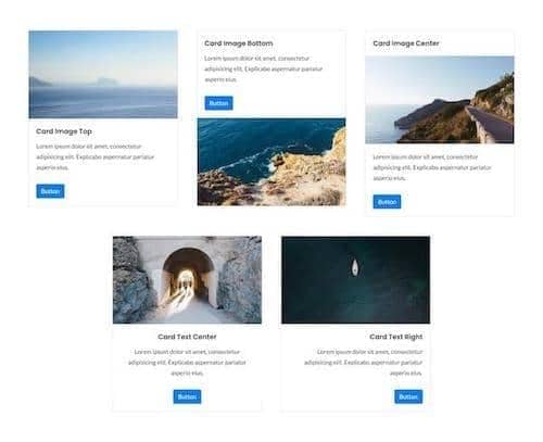 Canvas Cards 1 block layout preview