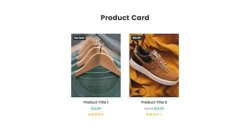 Canvas Product Cards block layout preview