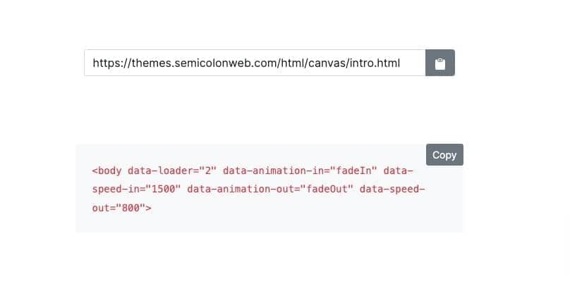 Canvas Copy to Clipboard block layout preview