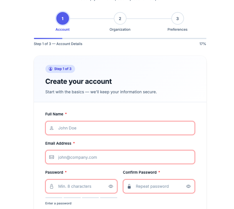 Canvas Multi-Step Form block layout preview