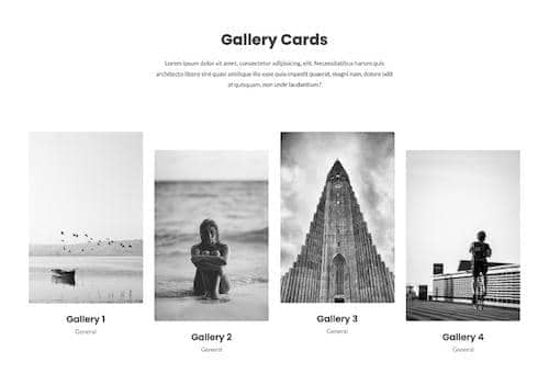 Canvas Gallery 5 block layout preview