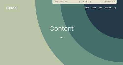 Canvas Header Layout block layout preview