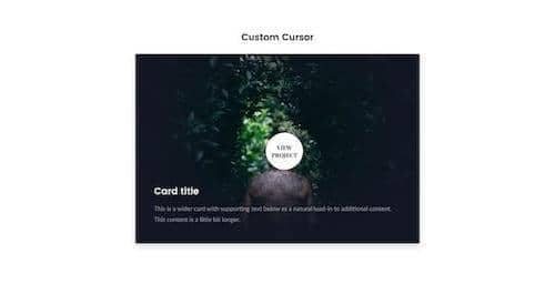 Canvas Custom Cursor block layout preview