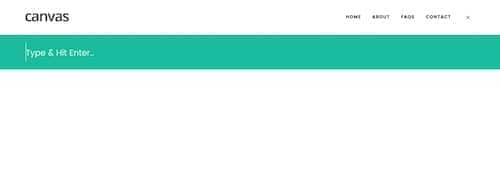 Canvas Dropdown Search block layout preview
