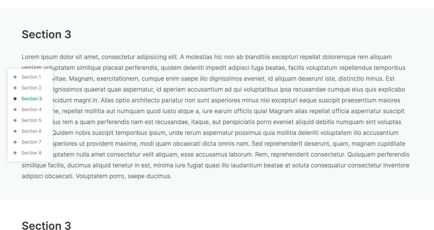 Canvas One Page - Dots block layout preview