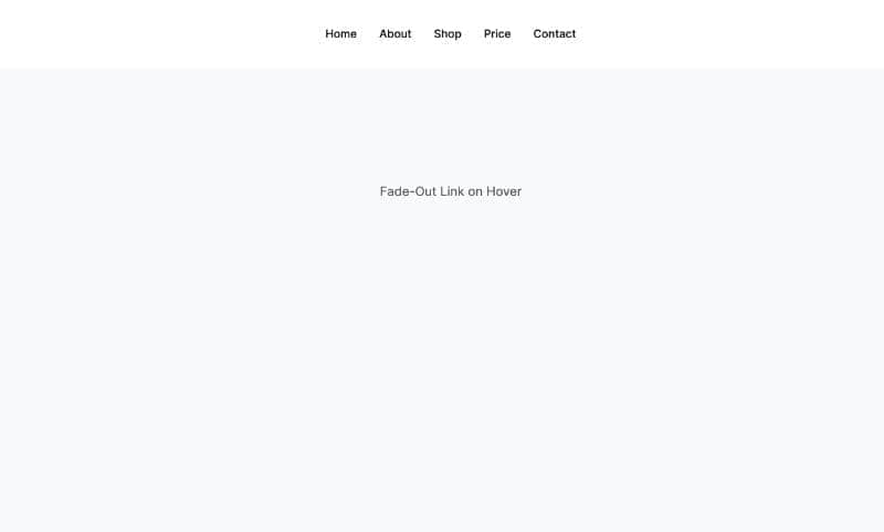 Canvas Menu Opacity On-hover block layout preview