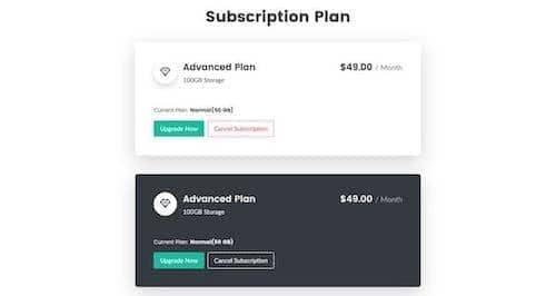 Canvas Pricing 1 block layout preview