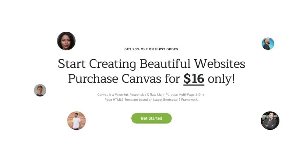 Canvas Promo Boxes 8 block layout preview