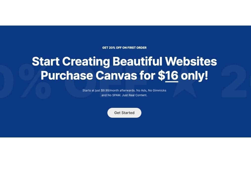 Canvas Promo Boxes block layout preview