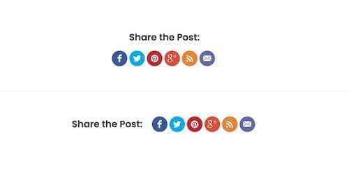 Canvas Social Share block layout preview