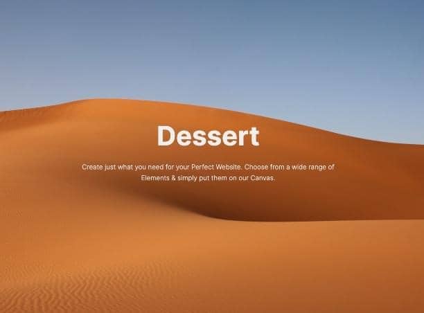 Canvas Slider Parallax block layout preview