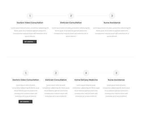 Canvas Steps Horizontal block layout preview