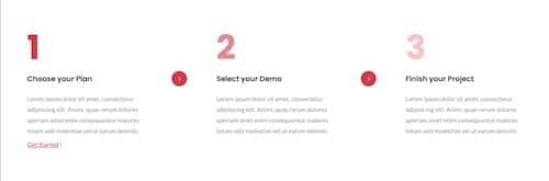 Canvas Steps Horizontal buttons block layout preview