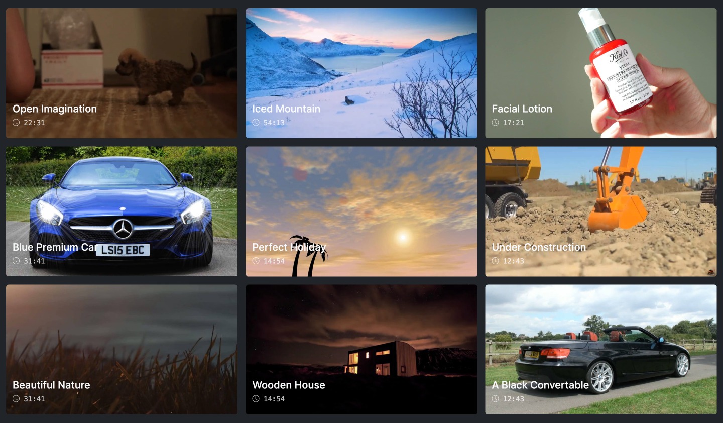 Canvas Video On-Hover 2 block layout preview