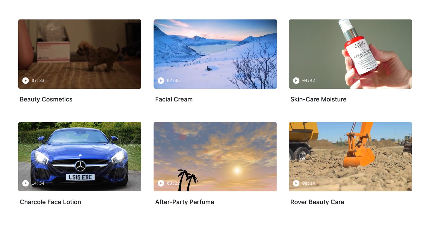 Canvas Video On-Hover block layout preview