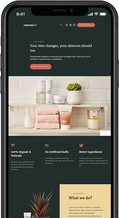 Beauty Demo preview screenshot