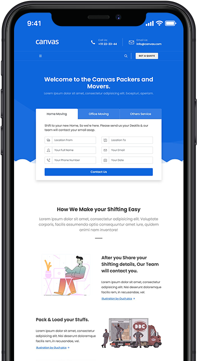 Movers Demo preview screenshot