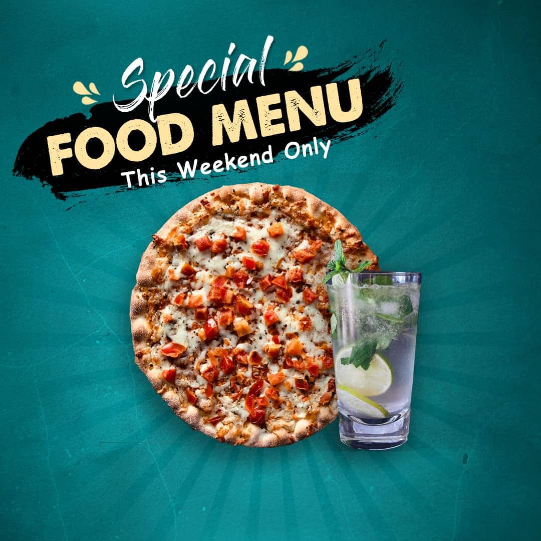Food promotion banner with vibrant seasonal dishes