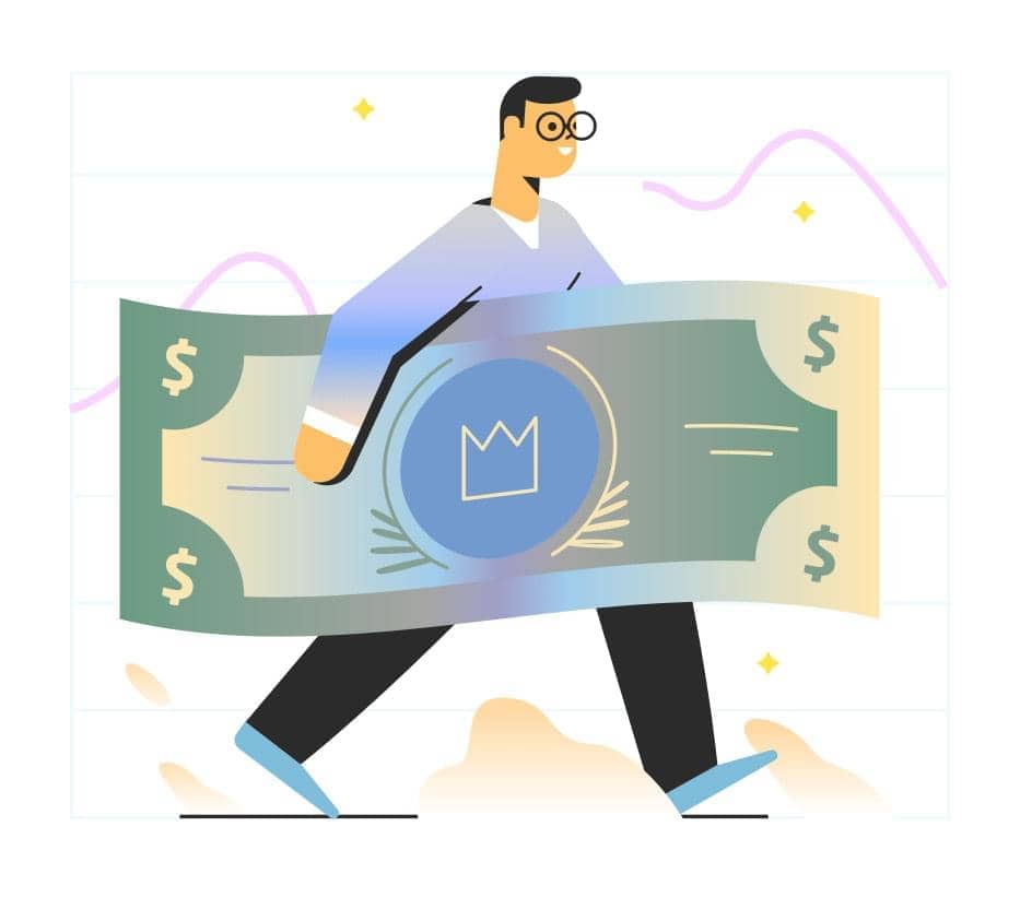Friend referral reward illustration