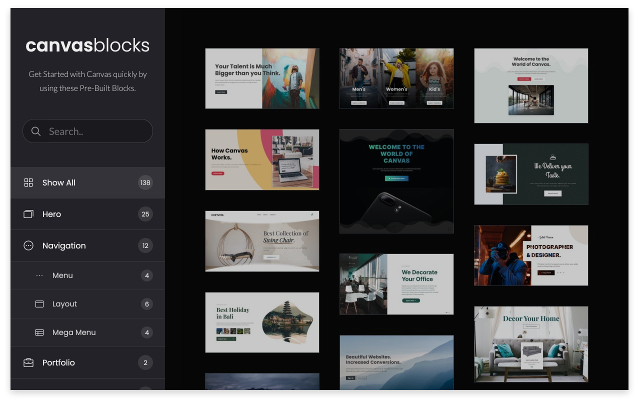 Canvas Template Preview