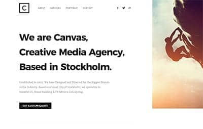 Media agency website preview