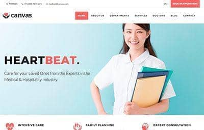 Medical website preview