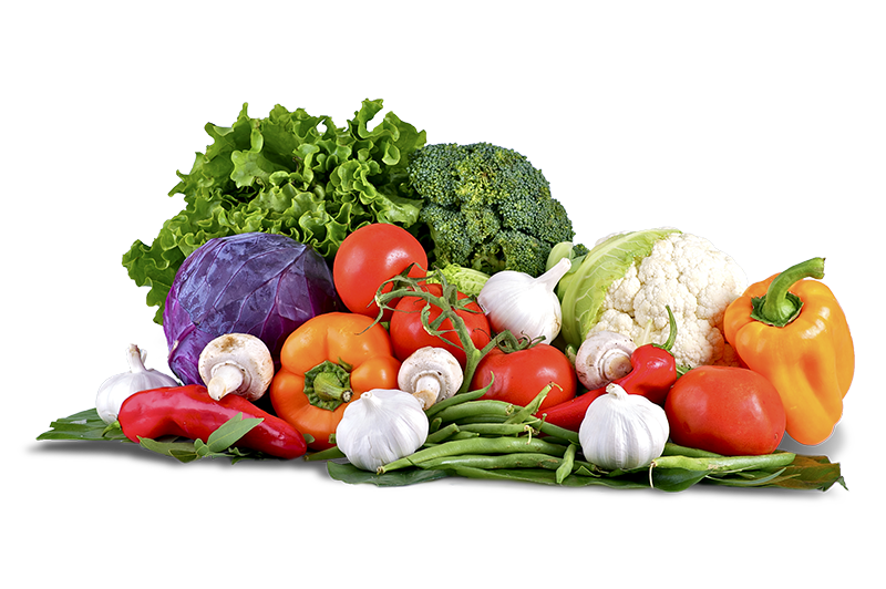 Fresh garden ingredients served at our restaurant