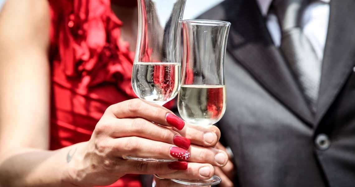 Wedding party gathering