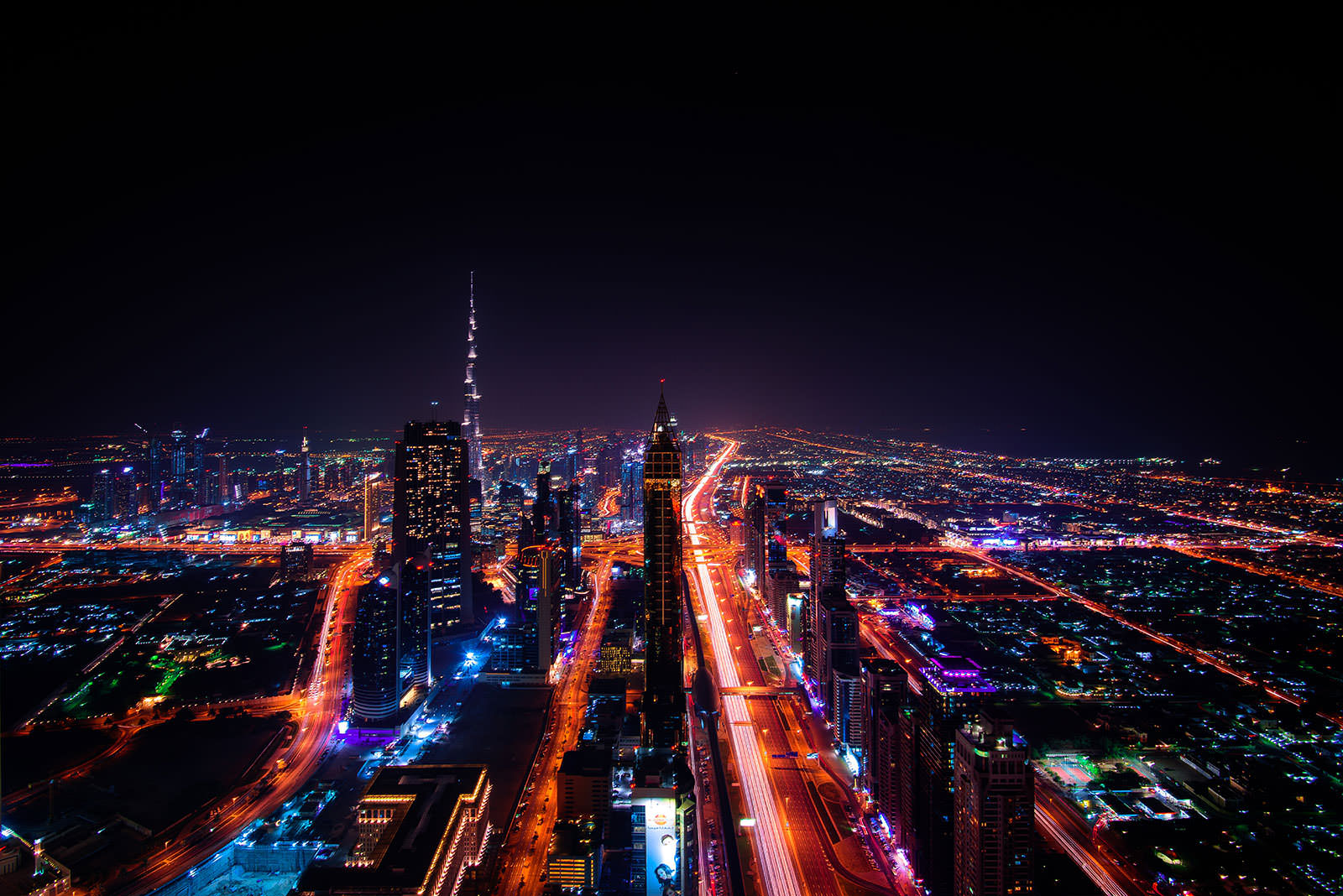 City skyline slide background