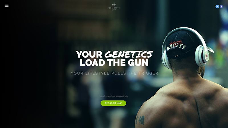 Canvas website example design