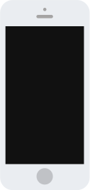 Flat iPhone mockup showing the app