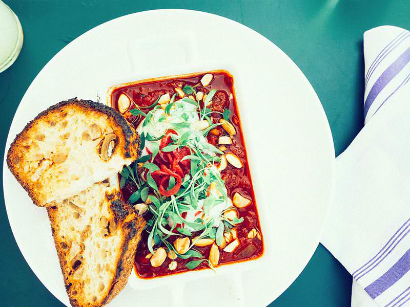 Spicy Chili Soup served warm