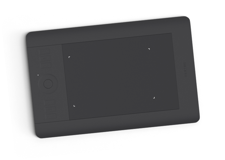 Drawing tablet on desk