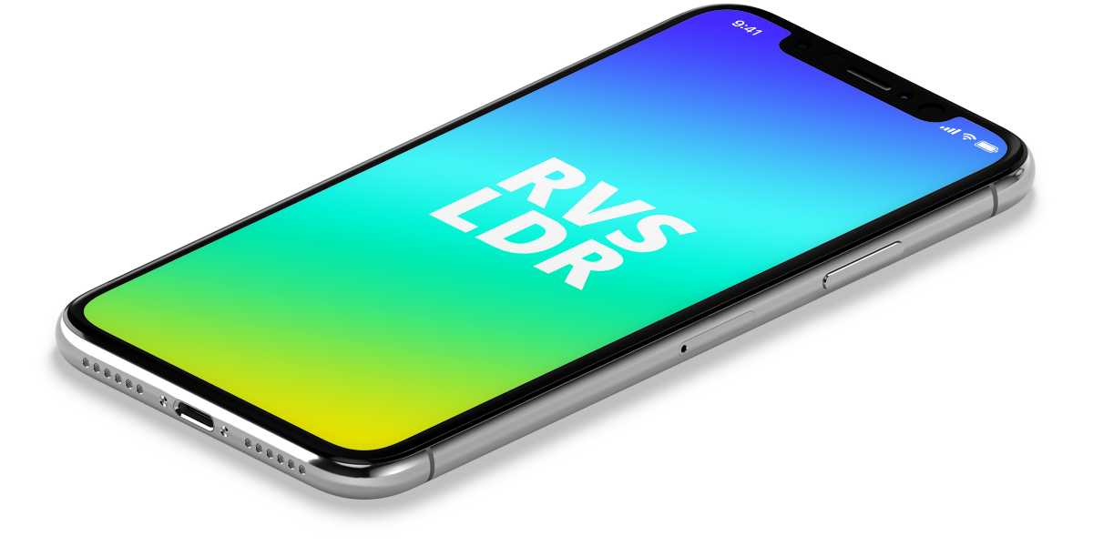 iPhone X mockup showing Slider Revolution demo