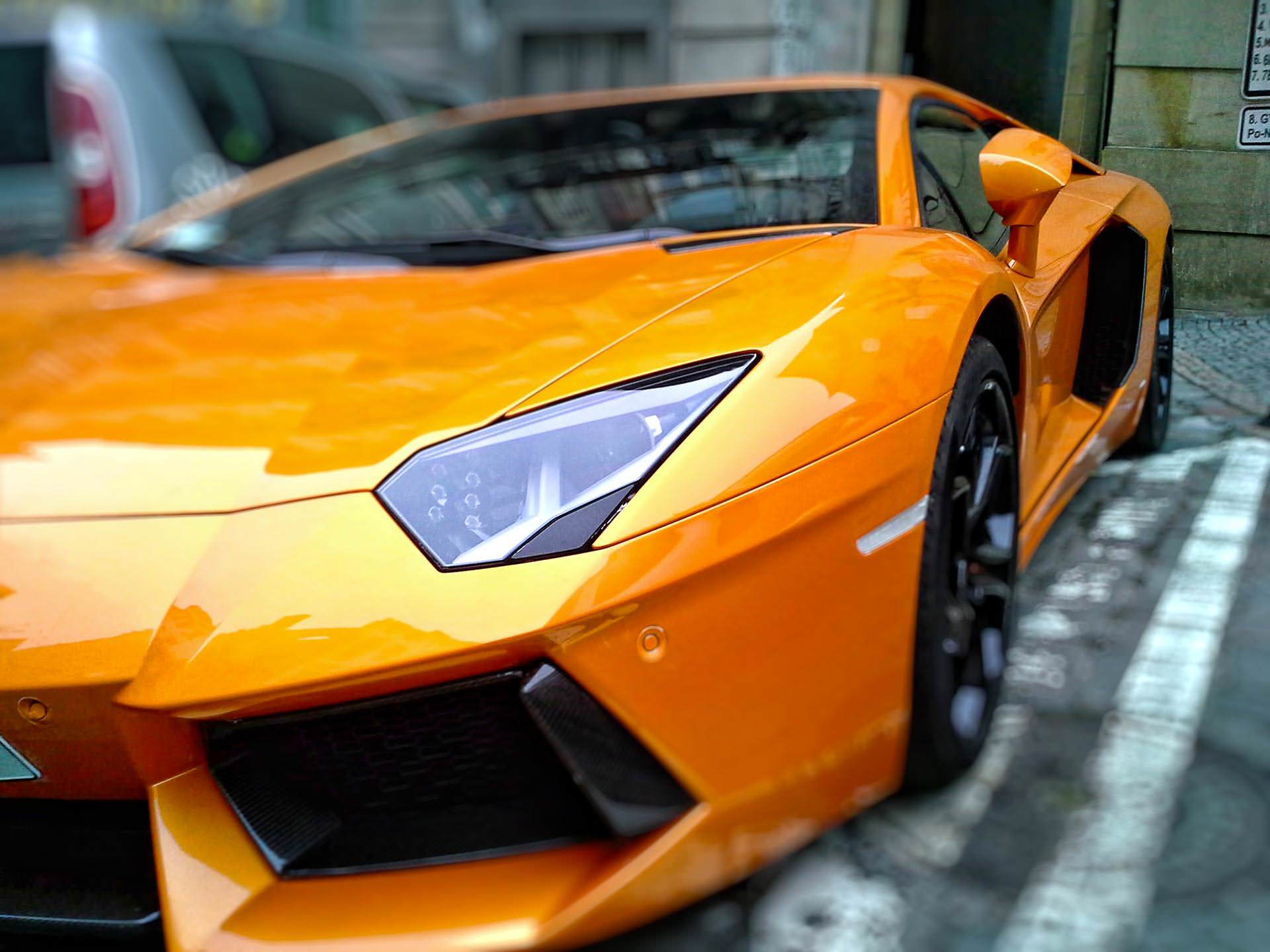 Luxury sports car slide background