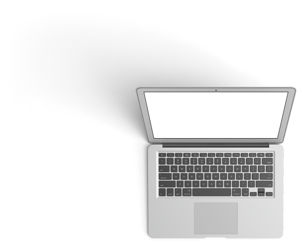 Open MacBook laptop on desk